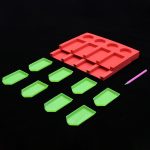 Gyémántszem tálca tartó habszivacsból két soros