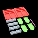 Gyémántszem tálca tartó habszivacsból dobozokkal