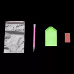 Gyémántszemes kirakó tálca toll ragacsos anyag csomag