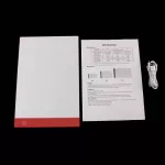 20x30 cm LED Rajztábla piros kapcsolópanellel