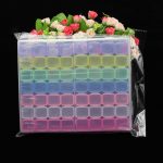 56 db-os Színes Gyémántszem tároló doboz