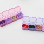 56 db-os Színes Gyémántszem tároló doboz