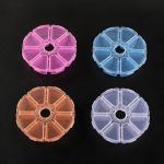 Kerek 8 részes tárolódoboz a gyémántszemekhez