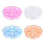 Kerek 8 részes tárolódoboz a gyémántszemekhez