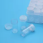 Kis fiolás gyémántszem tároló doboz