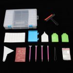 Gyémántszem tároló nagy füles doboz eszközökkel 