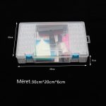 Gyémántszem tároló nagy füles doboz eszközökkel 