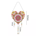 Szív alakú gyémántszemmel kirakható ajtódísz