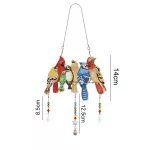 Gyémántszemmel kirakható papagáj függő dísz