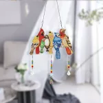 Gyémántszemmel kirakható papagáj függő dísz