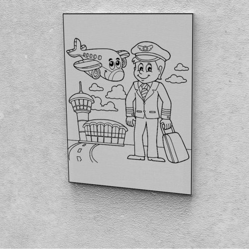 Kreatív festés maradék festékek felhasználásához repülőtér