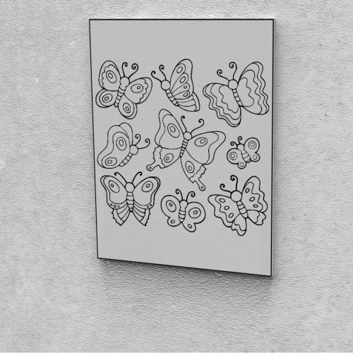 Kreatív festés maradék festékek felhasználásához pillangó