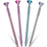 Gyémántszemes kirakó toll gyémánt alakú dísszel Zöld színben