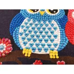 Táska baglyokkal gyémántszemes kirakóval kreatív termék