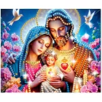 Szent család képeslapok gyémántszemes kirakó csomag 6 db képeslappal