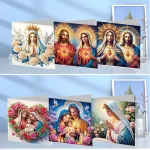 Szent család képeslapok gyémántszemes kirakó csomag 6 db képeslappal