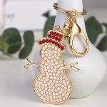 Hóember kulcstartó gyémántszemes kirakó