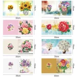 Kutya -Cica gyémántszemmel kirakható képeslapok