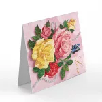 Kutya -Cica gyémántszemmel kirakható képeslapok