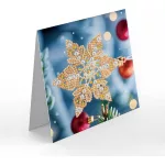 Karácsonyi vegyes képeslapcsomag gyémántszemes kirakó szett 12 db képeslappal