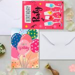 Szülinapos party képeslapok gyémántszemes kirakó csomag 8 db képeslappal