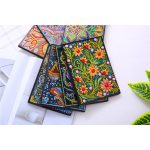 50 oldalas sima virág mintás gyémántszemes kirakó jegyzetfüzet