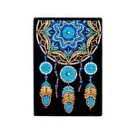 50 oldalas sima kicsi kék mandalás gyémántszemes kirakó jegyzetfüzet