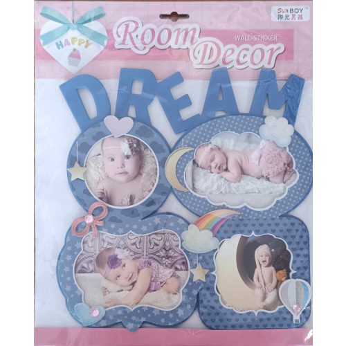 ROOM DECOR - Dream felirattal fényképek elhelyezéséhez