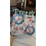 ROOM DECOR - Pretty felirattal fényképek elhelyezéséhez