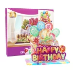 Happy Birthday tábla gyémántszemes kirakó