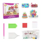 Happy Birthday tábla gyémántszemes kirakó