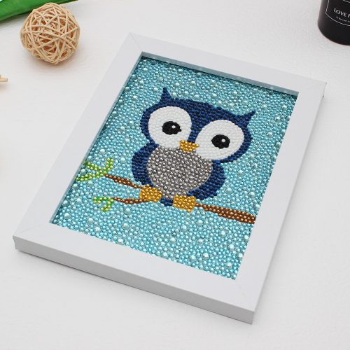 Hercegnő gyémántszemes kirakó gyerekeknek kerettel 20x20 cm