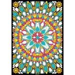 Ékes kék mandala mintás jegyzetfüzet gyémántszemes kirakó