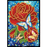 58 oldalas vonalas rózsás jegyzetfüzet gyémántszemes kirakó