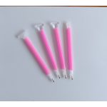 Toll variációk gyémántszemes kirakóhoz különböző fejjel rózsaszín