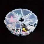 Színes Kis gyémántszem tároló doboz 21 tárolóval