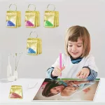 Simítózásra tasakok gyémántszemek tárolásához karikával