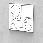 Fejlesztő Festővászon Picasso Palántáknak 3 éves korosztálynak geometriai formák