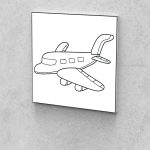 Fejlesztő Festővászon Picasso Palántáknak 3 éves korosztálynak repülőgép 30x30 cm