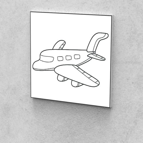 Fejlesztő Festővászon Picasso Palántáknak 3 éves korosztálynak repülőgép 30x30 cm