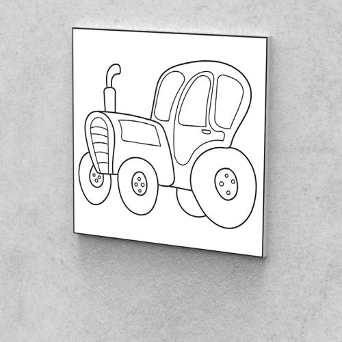 Fejlesztő Festővászon Picasso Palántáknak 3 éves korosztálynak traktor 30x30 cm