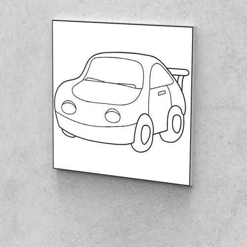 Fejlesztő Festővászon Picasso Palántáknak 3 éves korosztálynak autó 30x30 cm