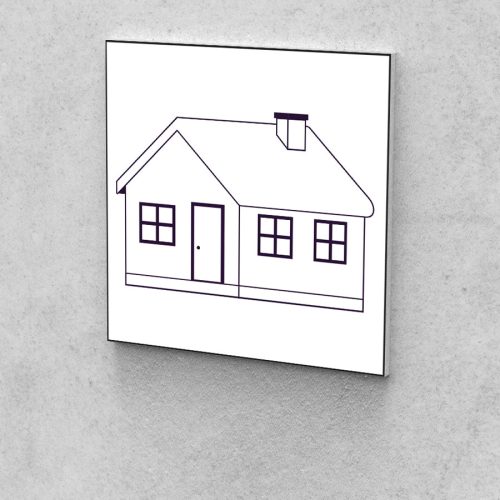 Fejlesztő Festővászon Picasso Palántáknak 3 éves korosztálynak ház 30x30 cm