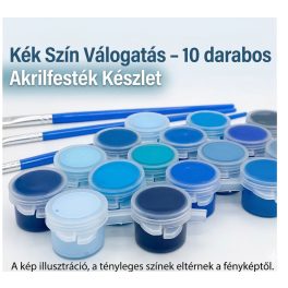   Kék Szín Válogatás – 10 darabos Akrilfesték Készlet a kék árnyalataival