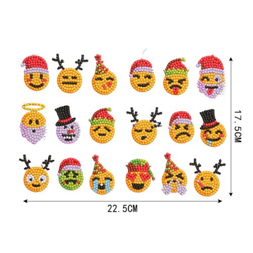 Mikulás Smile gyémántszemes kirakó matrica 18 db-os