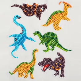   Dinoszauruszok gyémántszemmel kirakható kirakó Matrica csomag