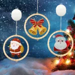 Gyémántkirakó LED-es Mikulás csomagokkal Fali Dekoráció