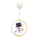 Gyémántkirakó LED-es Hóember Fali Dekoráció