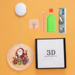 Gyémántkirakó LED-es Hóember Fali Dekoráció