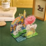 Egyszarvú gyémántszemes kirakó puzzle